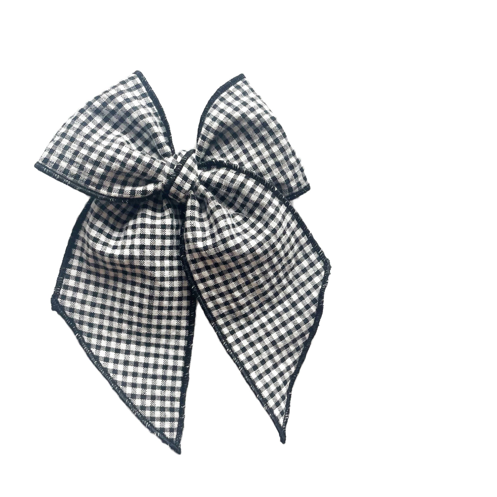 Vintage Black Gingham Elle Bow