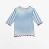 Valentine Top: Cornflower Blue Stripe / 5