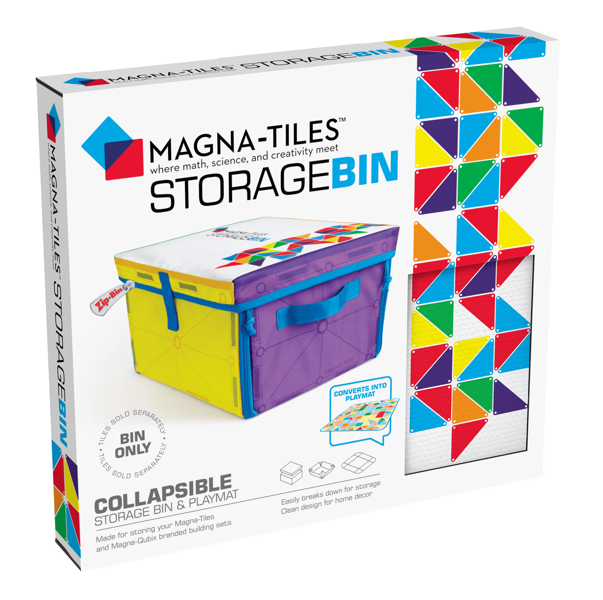 Magna-Tiles Storage Bin & Interactive Play-Mat