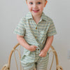 Blue & Sage Geometrical Print Boys Shirt & Shorts set : Infant : Baby : Toddler : Tween : Kids: 18-24 month