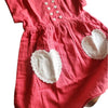 Coral Heart Gathered Dress: 2YEAR