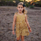 Golden Gingham Tie Dress