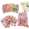 Labubu Stickers Cute Cartoon Character Decals DIY Scrapbooking & Craft Supplies: Red