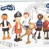 Wooden Bending Dolls Pirate