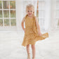 Golden Gingham Tie Dress
