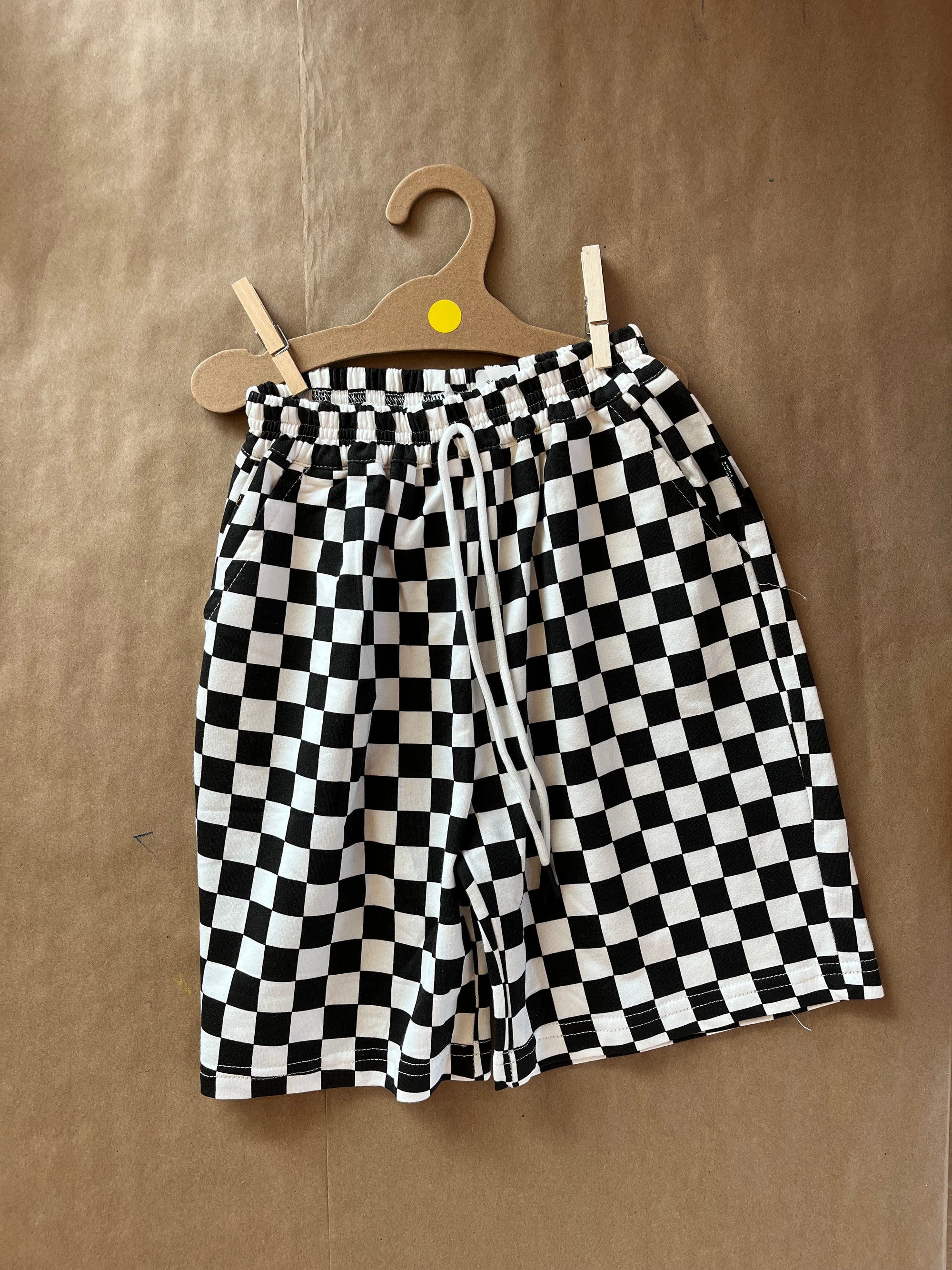 Checkered Drawstring Short