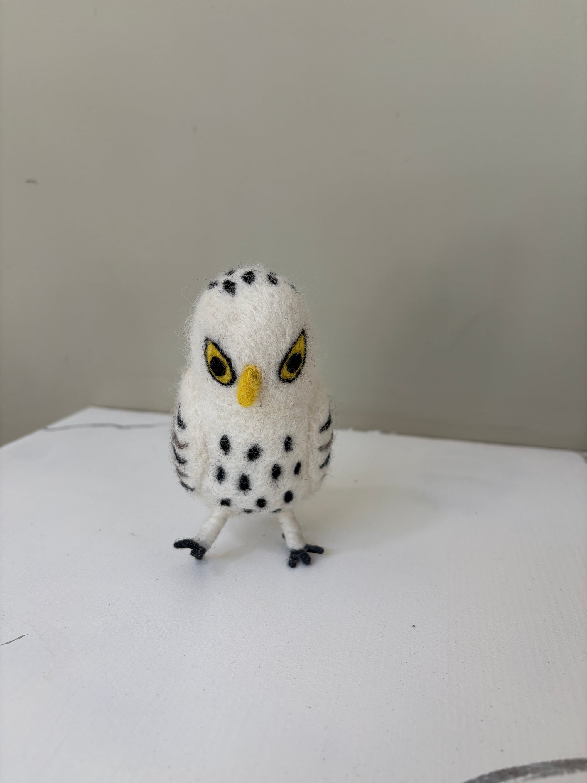 Felt Snowy Owl