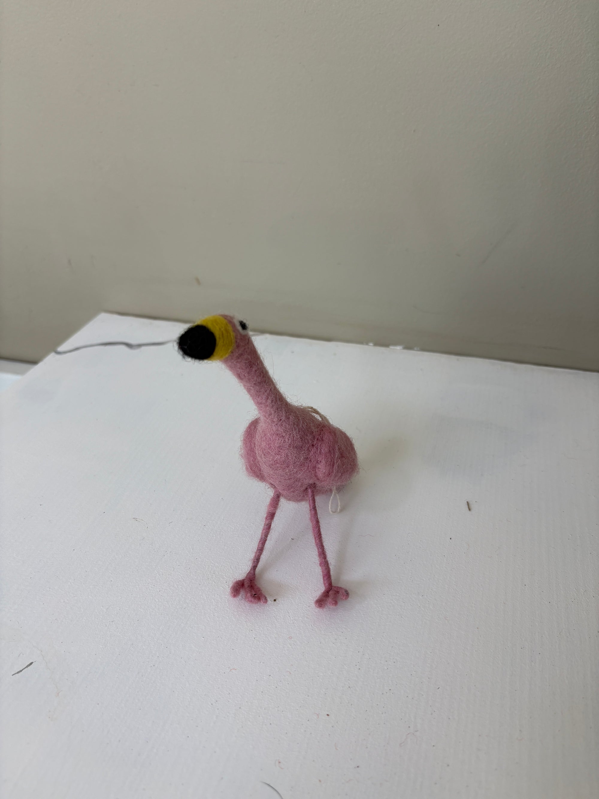 Felt Flamingo Ornament
