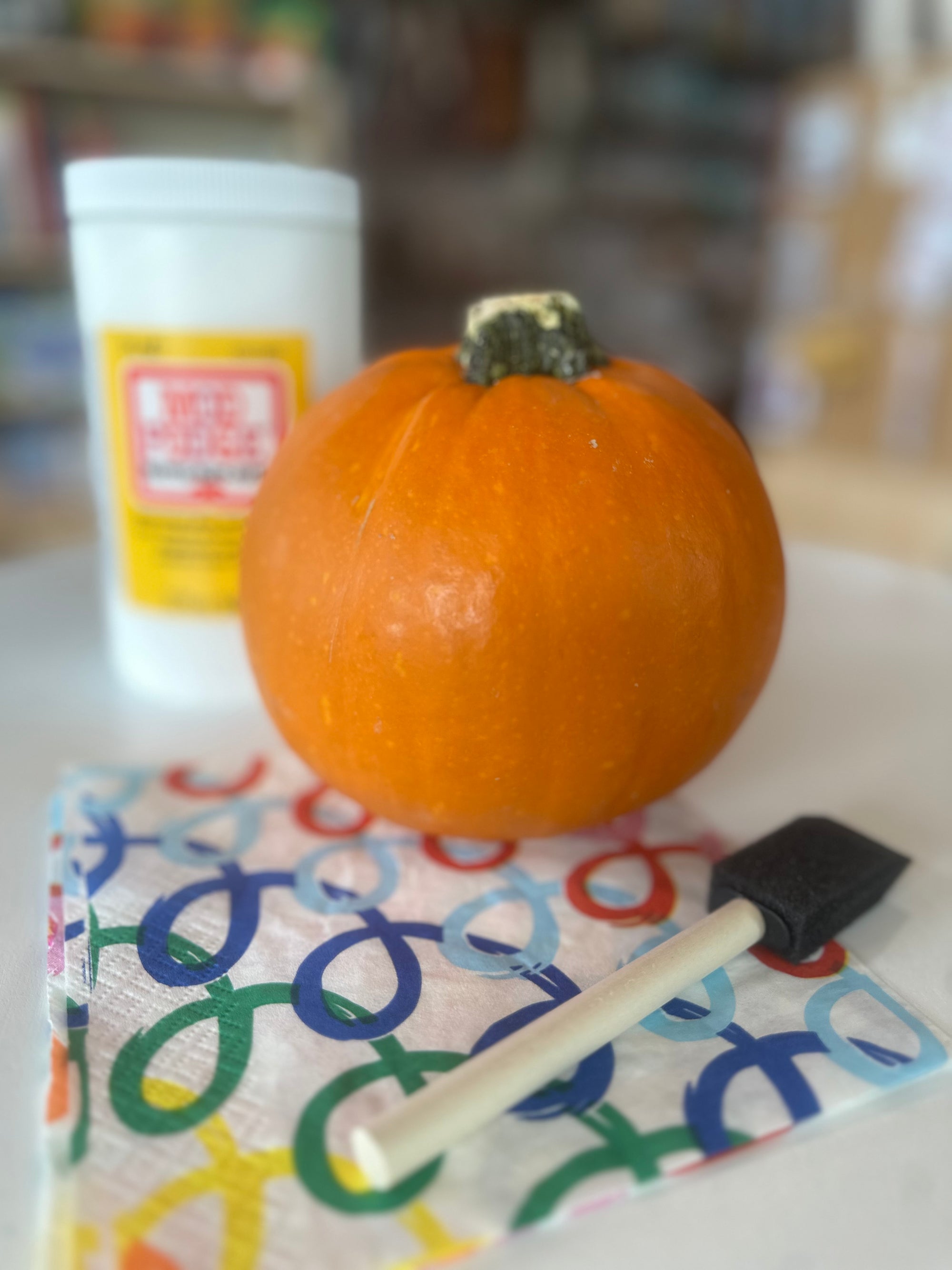 Mod Podge Pumpkin Craft