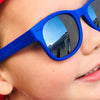 Royal Blue Sunglasses: Grey Polarized Lens / Junior (Ages 5+)