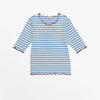 Valentine Top: Cornflower Blue Stripe / 4
