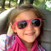 Pink Glitter Sunglasses: Grey Polarized Lens / Toddler (Ages 2-4)