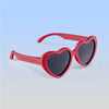 Heart Sunglasses | Cranberry: Toddler (Ages 2-4) / Grey Polarized Lens