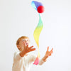 Silk Skytail - Waldorf Toy for Throwing, Movement Play: Rainbow