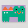 'Croc' Fold Out Kid's Birthday Card