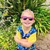 Pink Glitter Sunglasses: Grey Polarized Lens / Junior (Ages 5+)