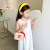 Children Girl Fashion Heart Pattern Mini One-Shoulder Bags Accessories: White / Average Size (0-12Y)