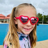 Heart Sunglasses | Cranberry: Junior (Ages 5+) / Grey Polarized Lens