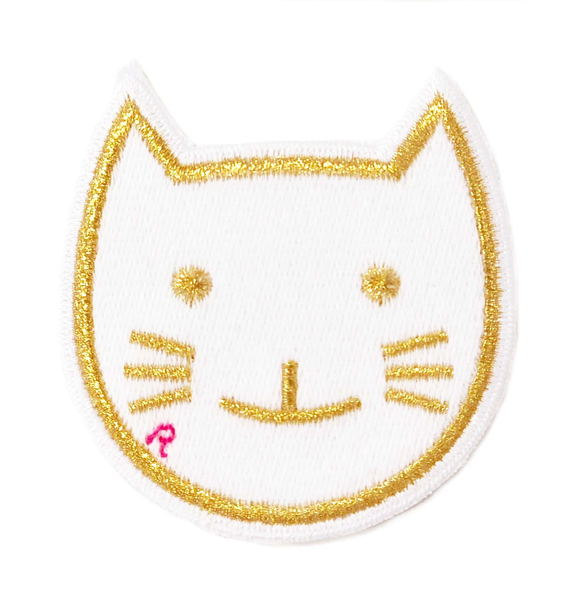 Gold cat patch to heat on or stick