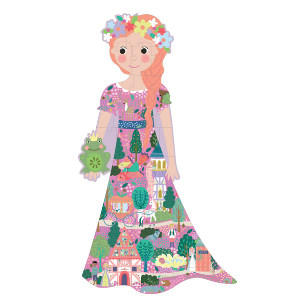 Fairy Tale 40pc "Princess" Shaped Jigsaw with Shaped Box