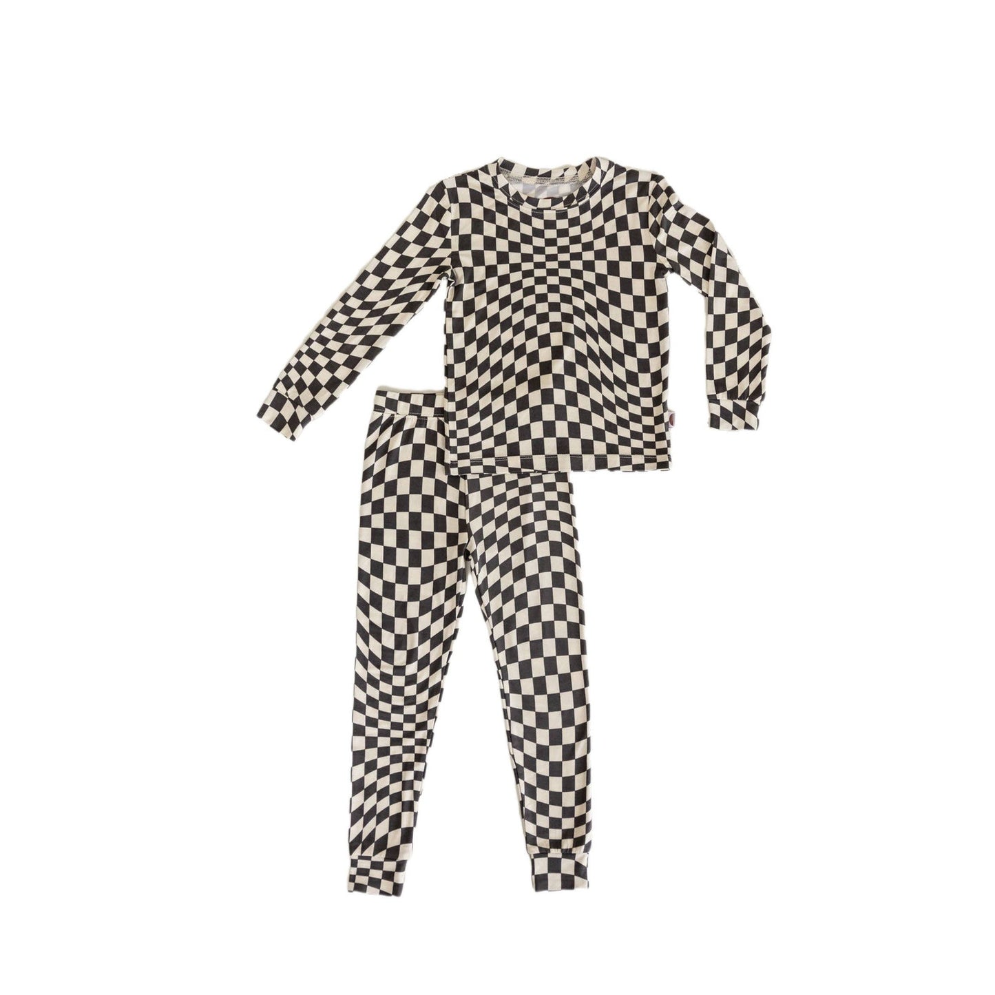 Wavy Checker Pjs (Bamboo Two Piece)