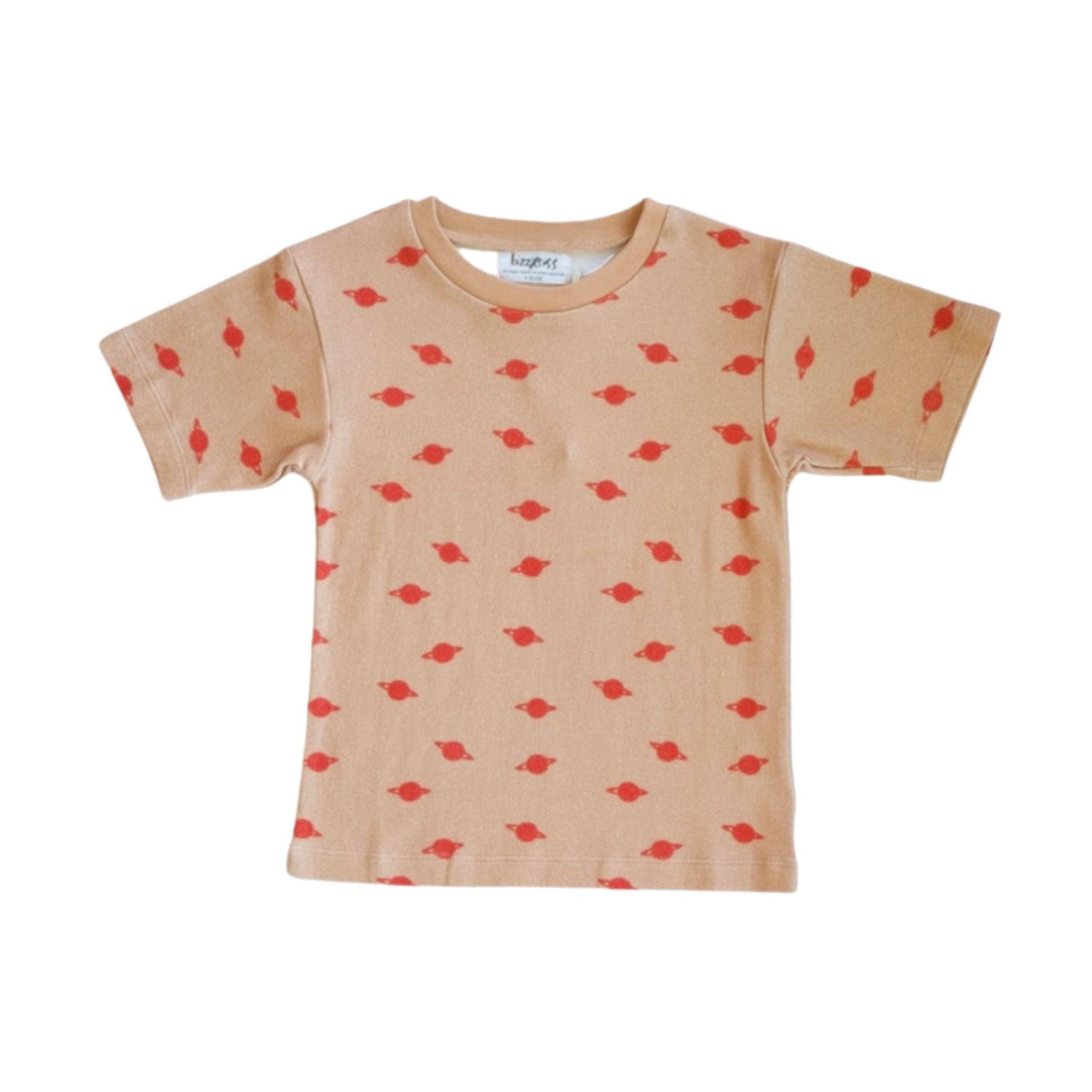 Red and Tan Planet Tee