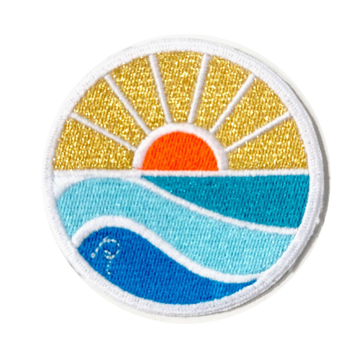 Rising sun patch to heat on or stick