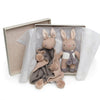 Baby Threads taupe bunny gift set