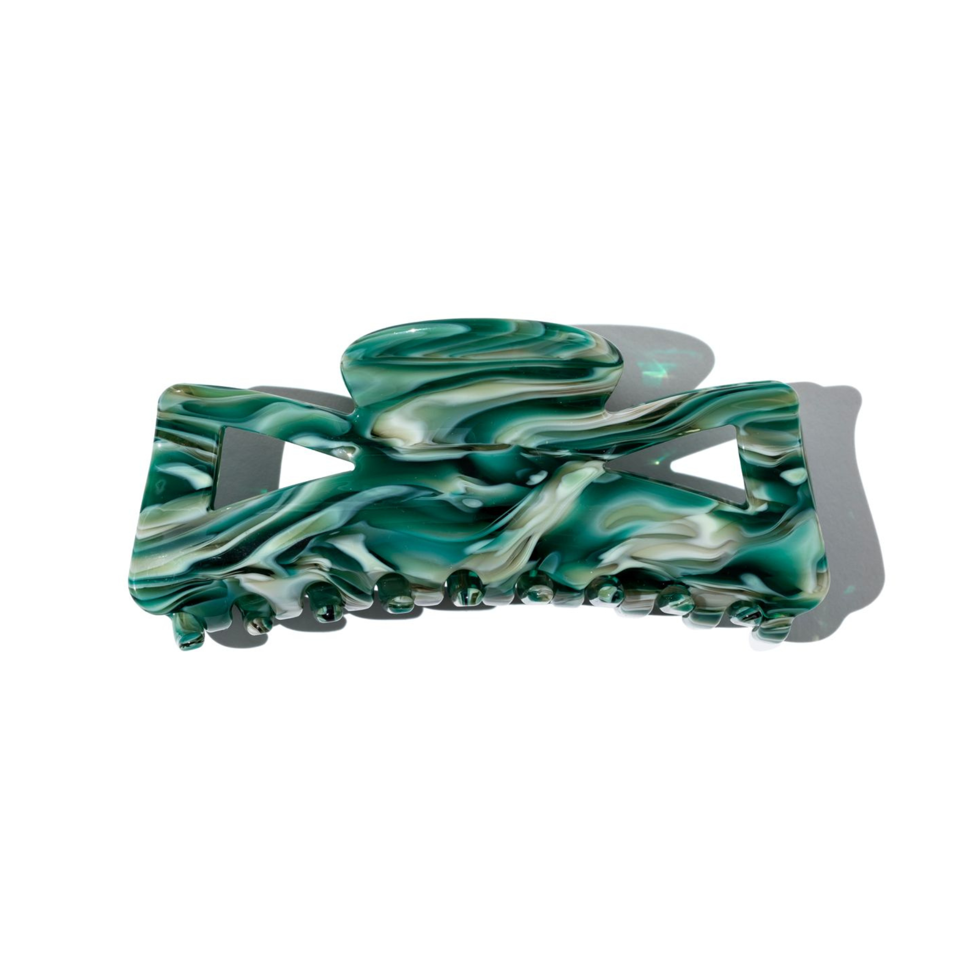 Hair Claw Clip in Hot Tub Green