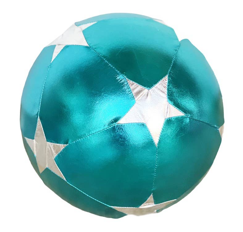Silver Star Fabric Ball (30 Cm)